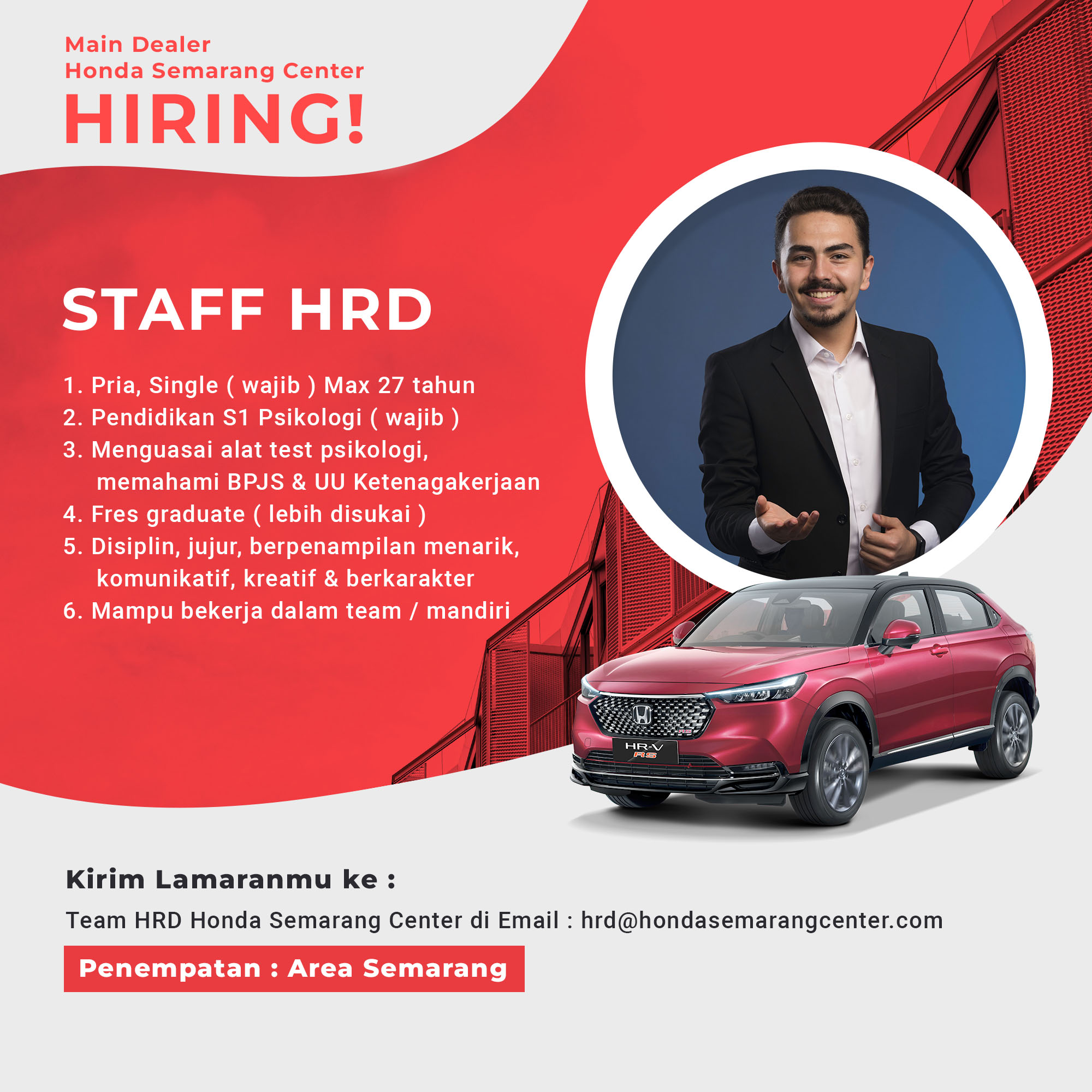 Staff HRD @ Honda Semarang Center