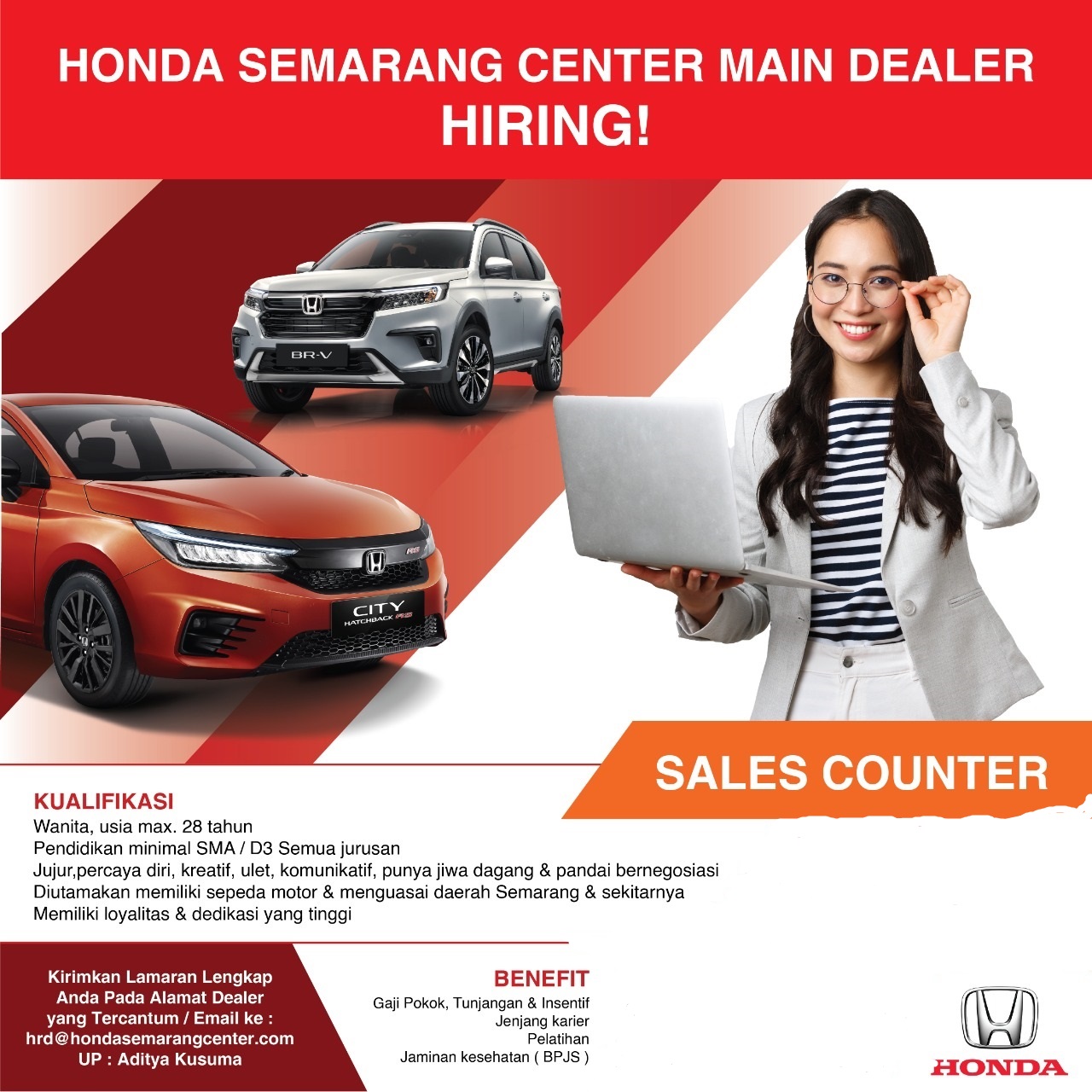 Sales Counter @ Honda Semarang Center