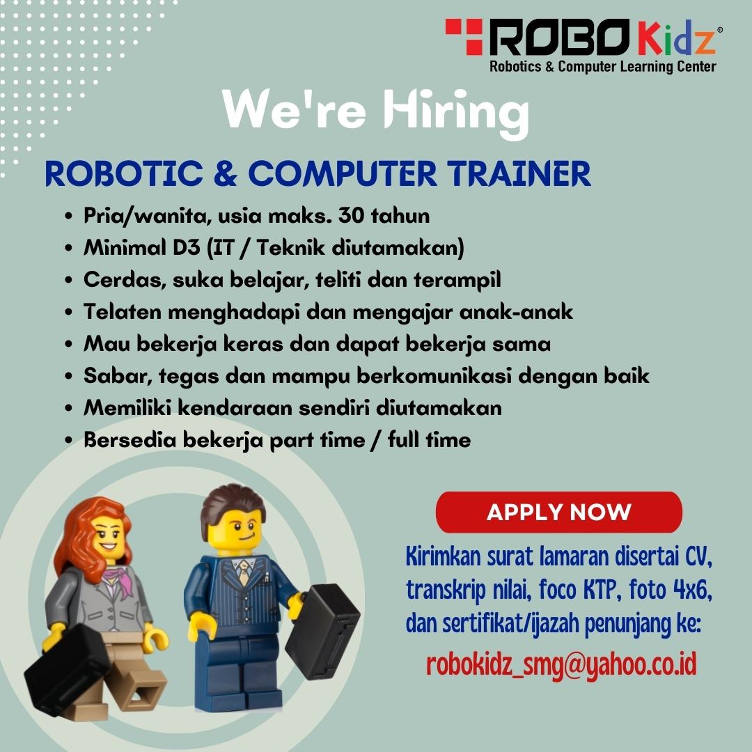 Robotic  & Computer Trainer @ Robo Kidz