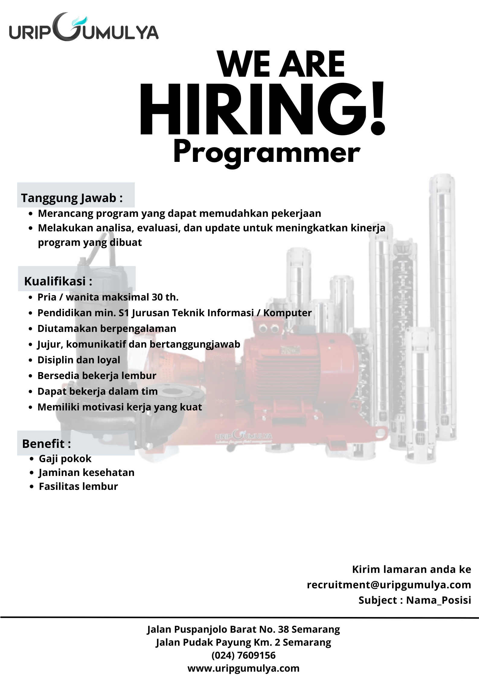 Programer @ Urip Gumulya