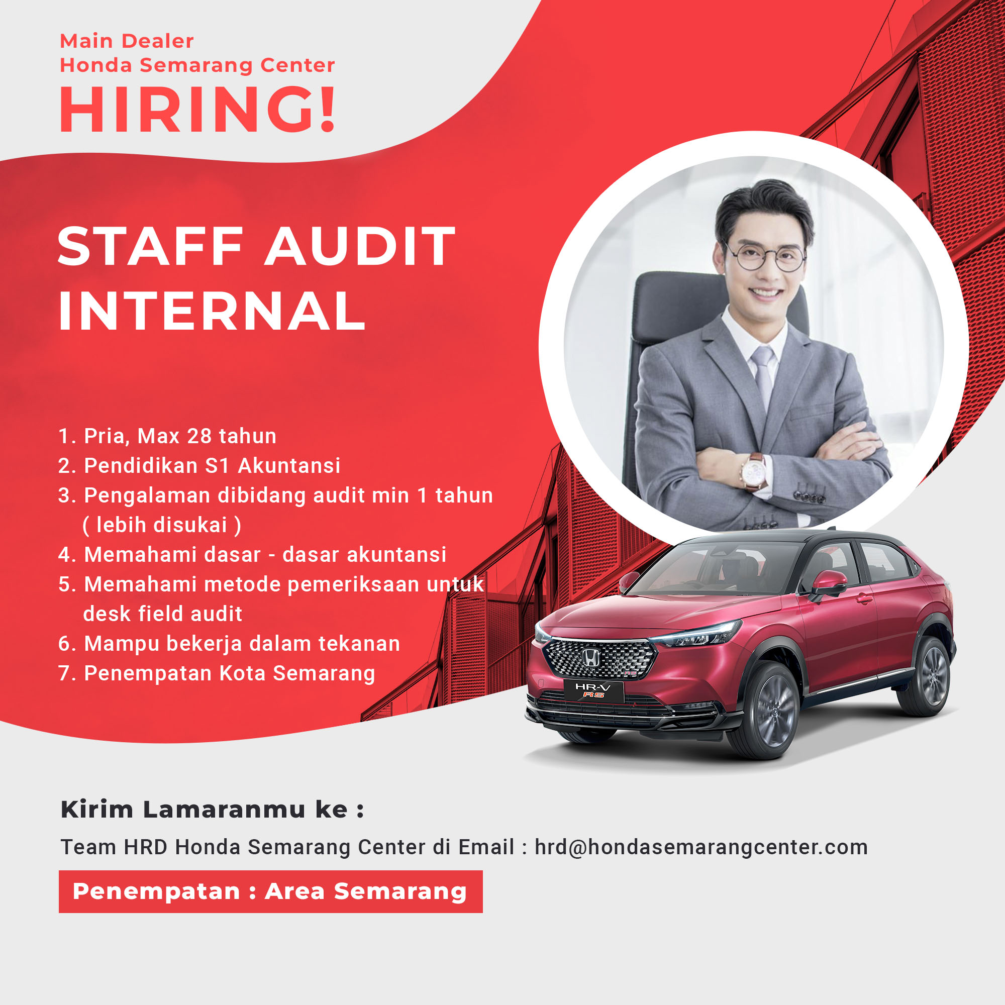 Staff Audit Internal @ Honda Semarang Center