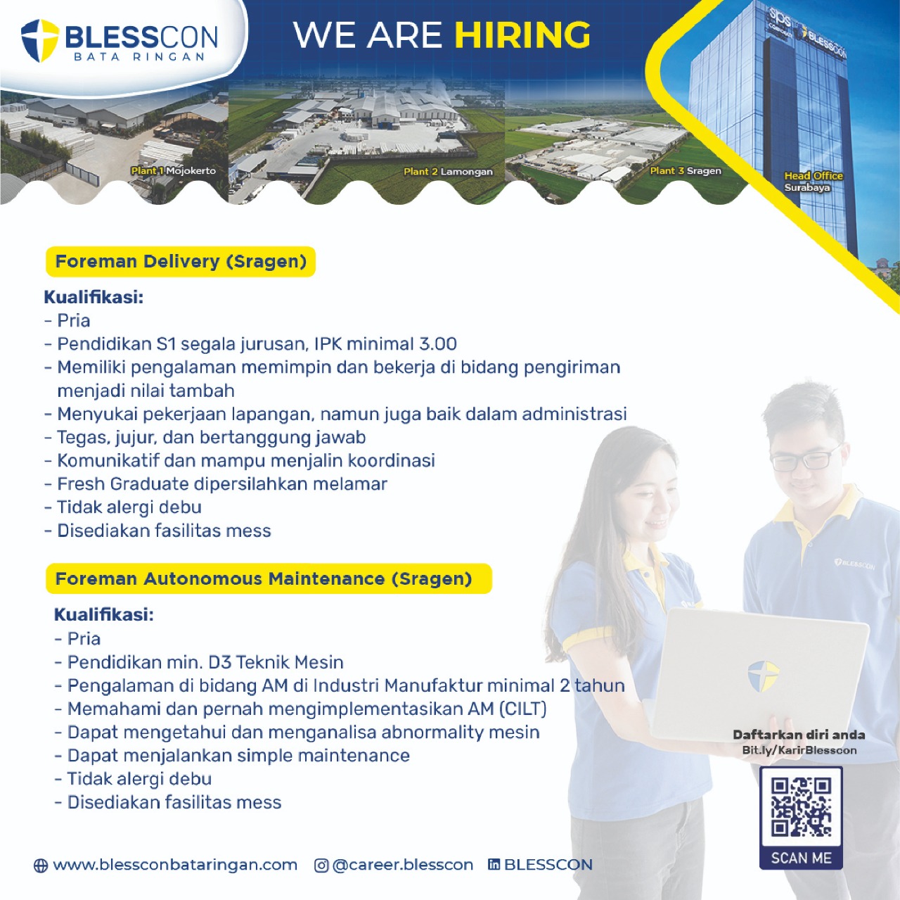 Foreman Delivery & Foreman Autonomous Maintenance @ Blesscon Bata Ringan