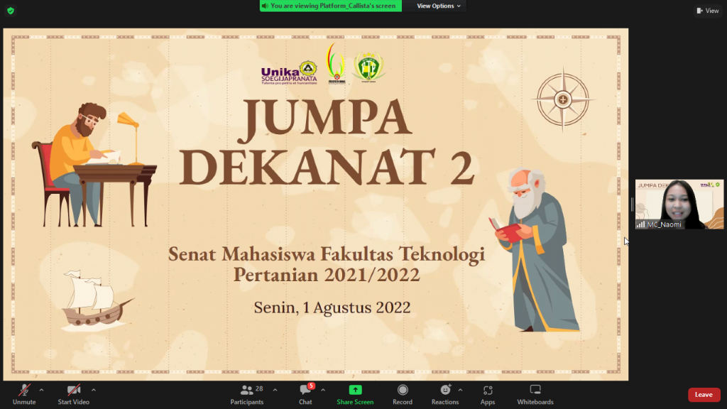 JUMPA DEKANAT II SEMESTER GENAP 2021-2022 “SOLUTIONS FOR A BETTER FUTURE”
