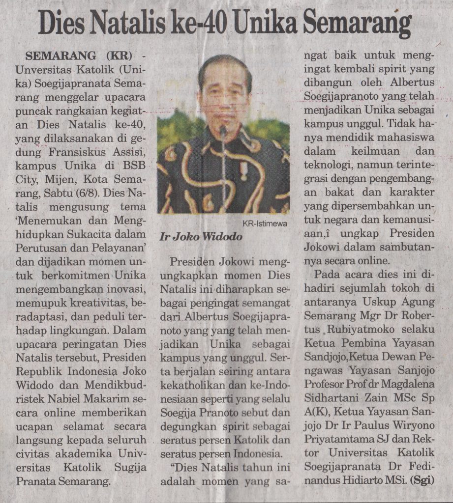 Dies Natalis ke-40 Unika Soegijapranata