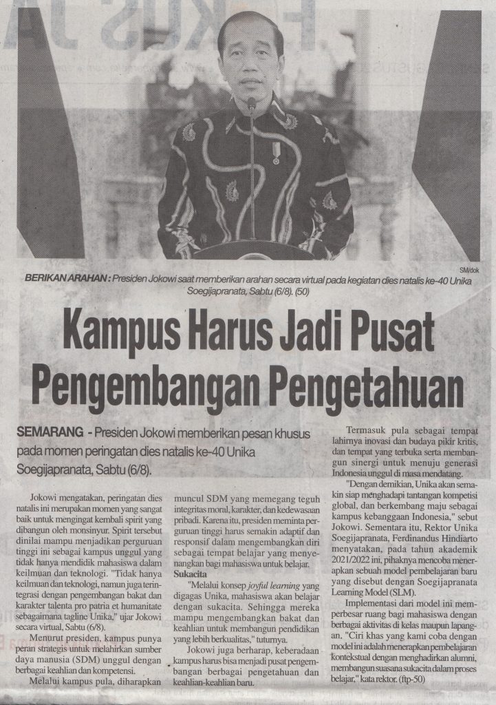 Kampus Harus Jadi Pusat Pengembangan Pengetahuan