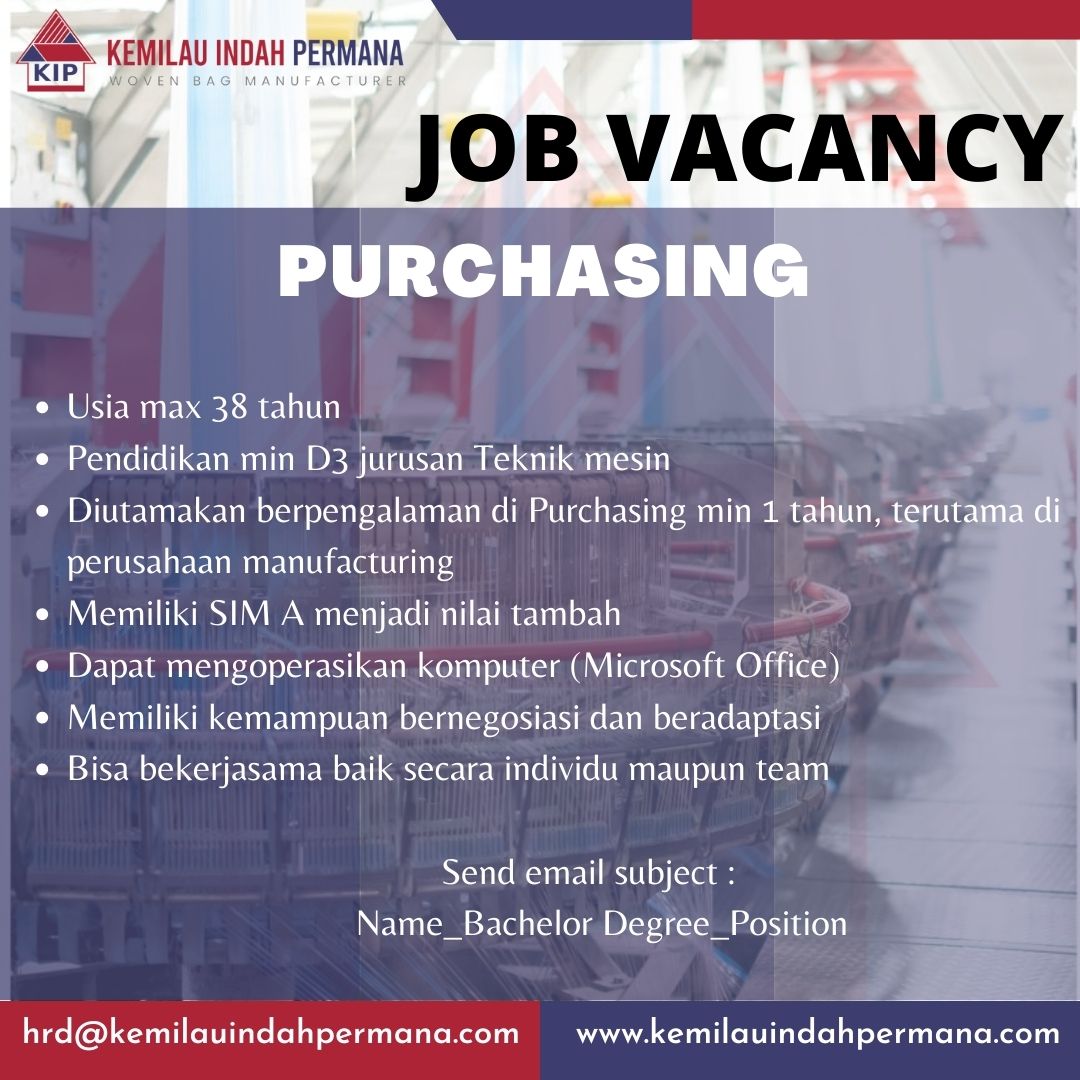 PURCHASING @PT KEMILAU INDAH PERMANA