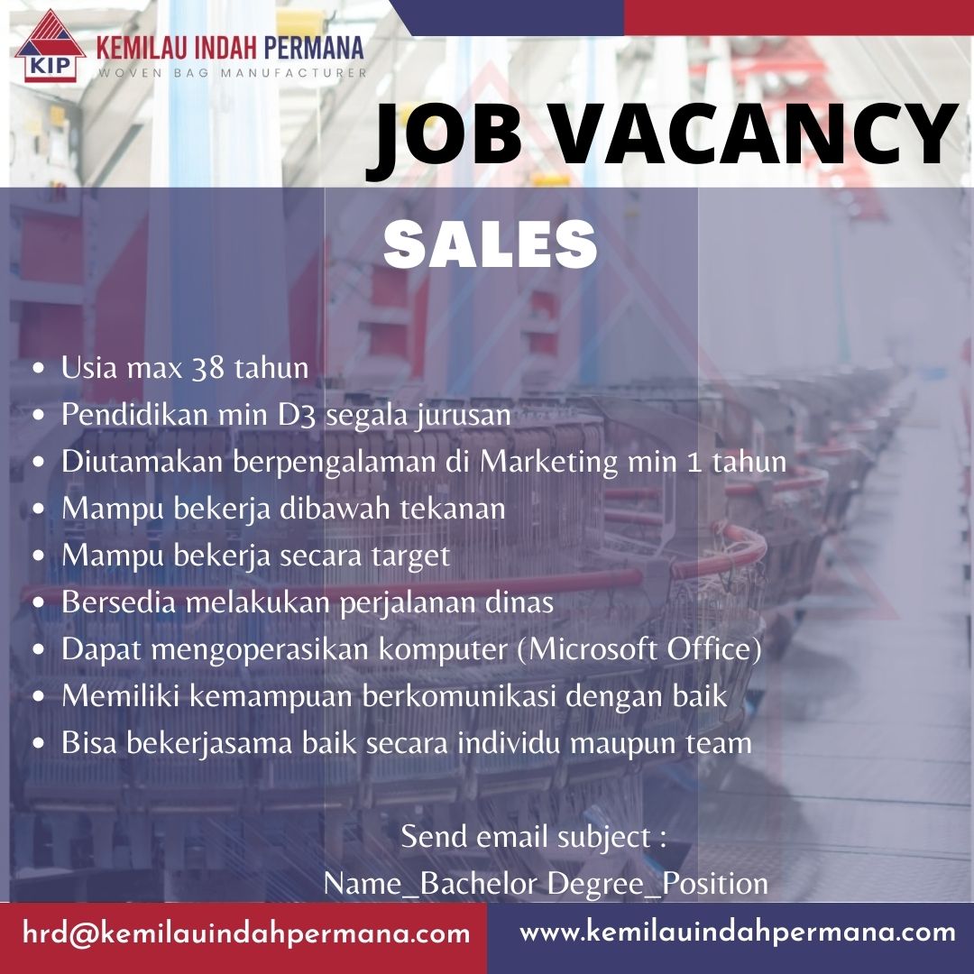 SALES @PT KEMILAU INDAH PERMANA
