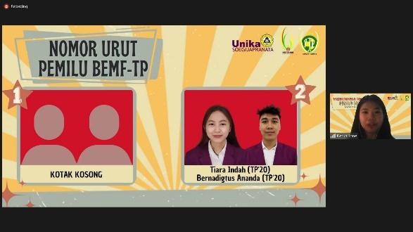PEMILU KETUA DAN WAKIL KETUA – BADAN EKSEKUTIF MAHASISWA FAKULTAS TEKNOLOGI PERTANIAN PERIODE 2022-2023