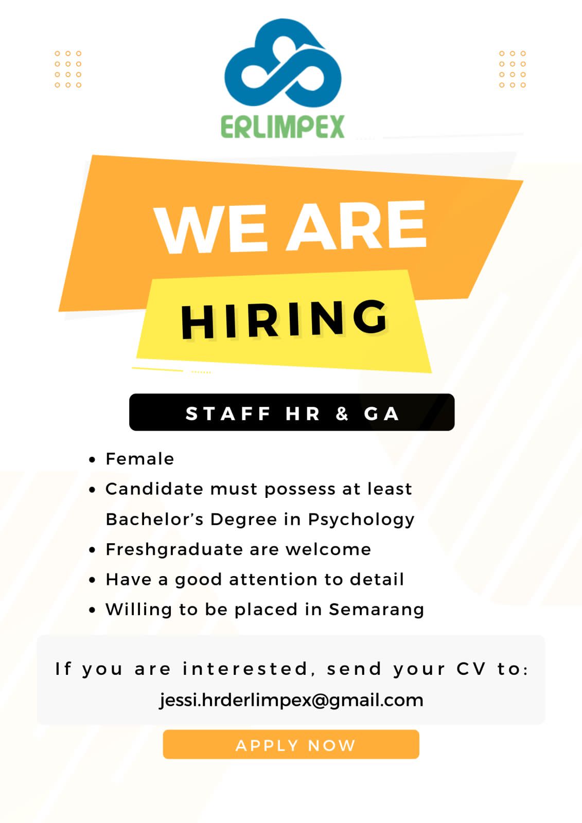 Staff HRD @PR ERLIMPEX