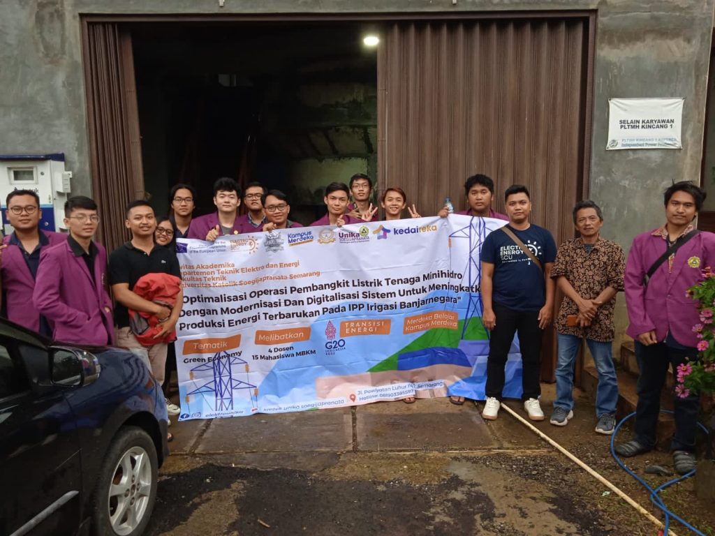 Tim Kedaireka Unika Soegijapranata Kembangkan Pembangkit Listrik Tenaga Minihidro dengan Digitalisasi Sistem di Kabupaten Banjarnegara