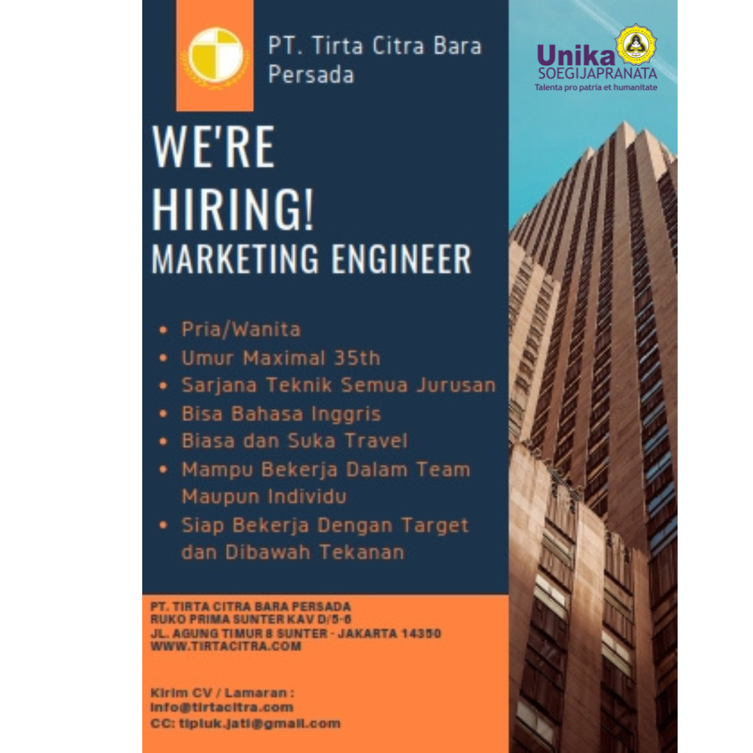 Marketing Engineer@PT. Tirta Citra bara Persada