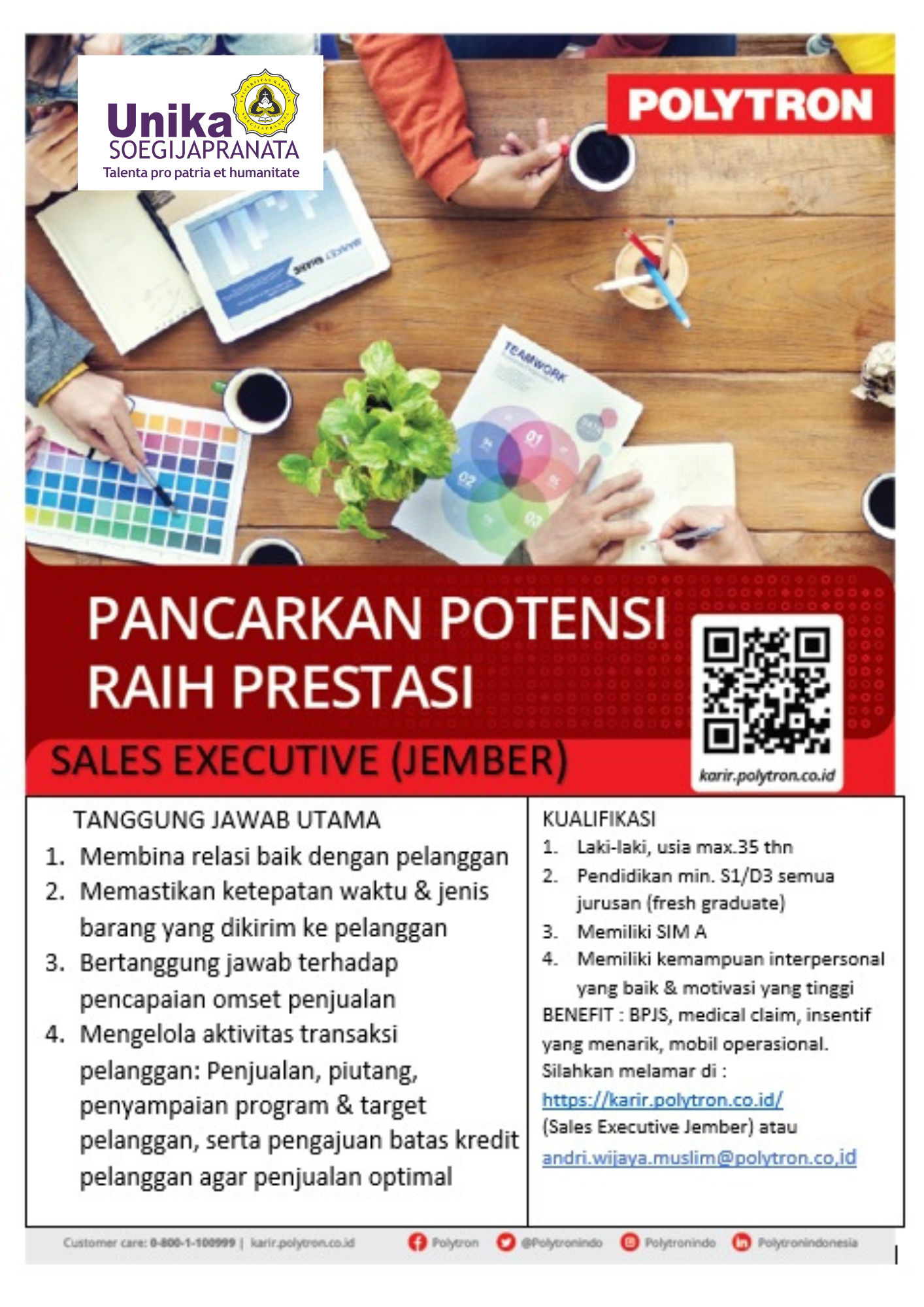 Sales Executive (Jember) @PT. POLYTRON