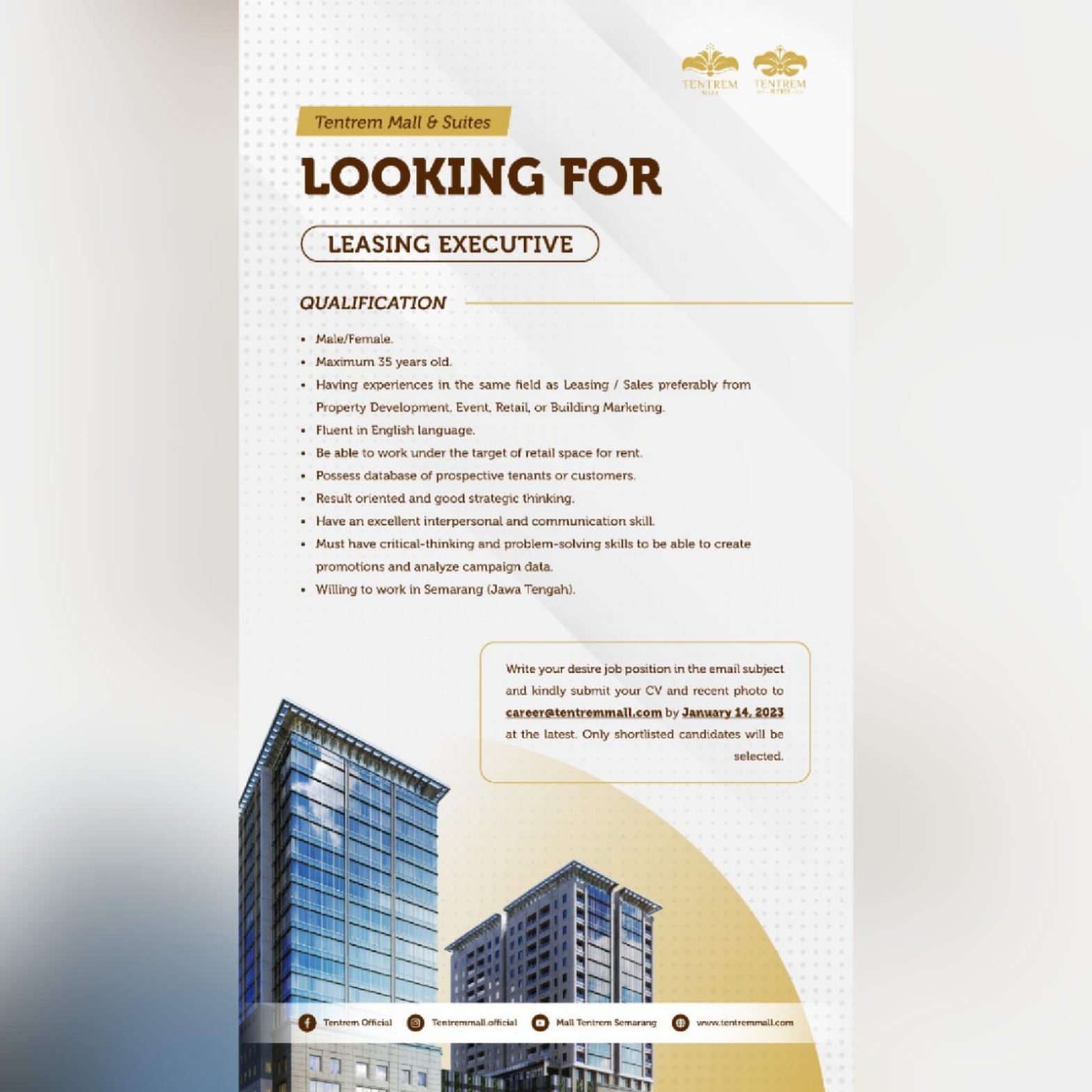 Leasing Executive @TENTREM EXECUTIVE