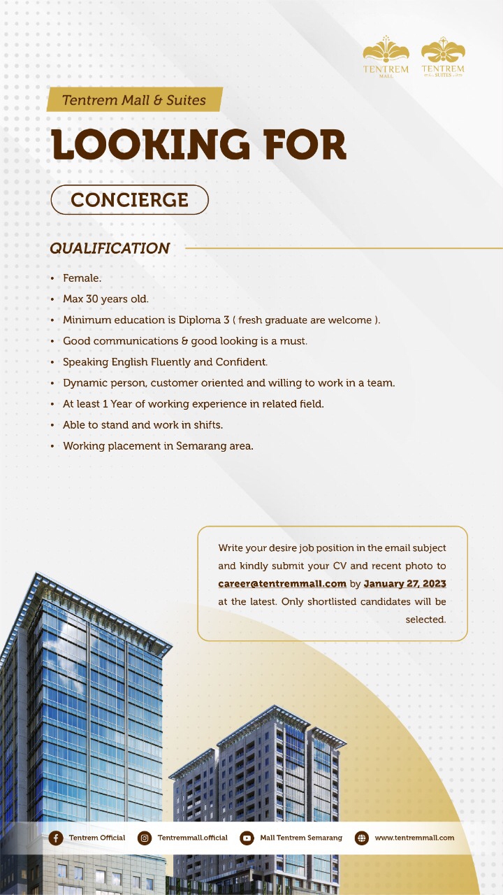 Consierge @TENTREM MALL & SUITE