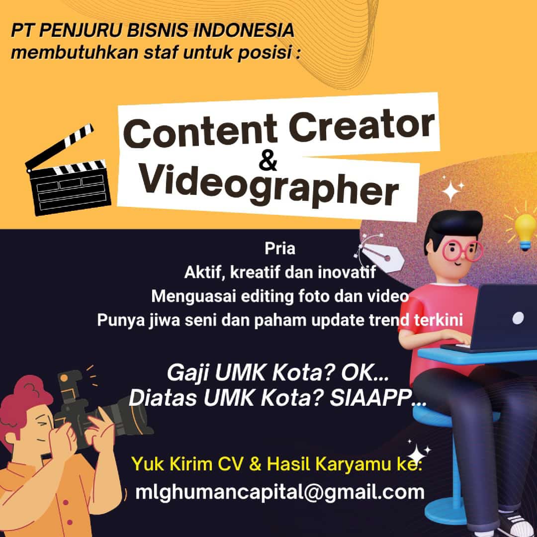Content Creator & Videographer @PT. PENJURU BISNIS INDONESIA