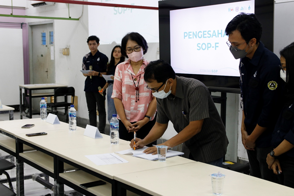 Sosialisasi Standar Operasional Prosedur Bersama Senat Mahasiswa FAD