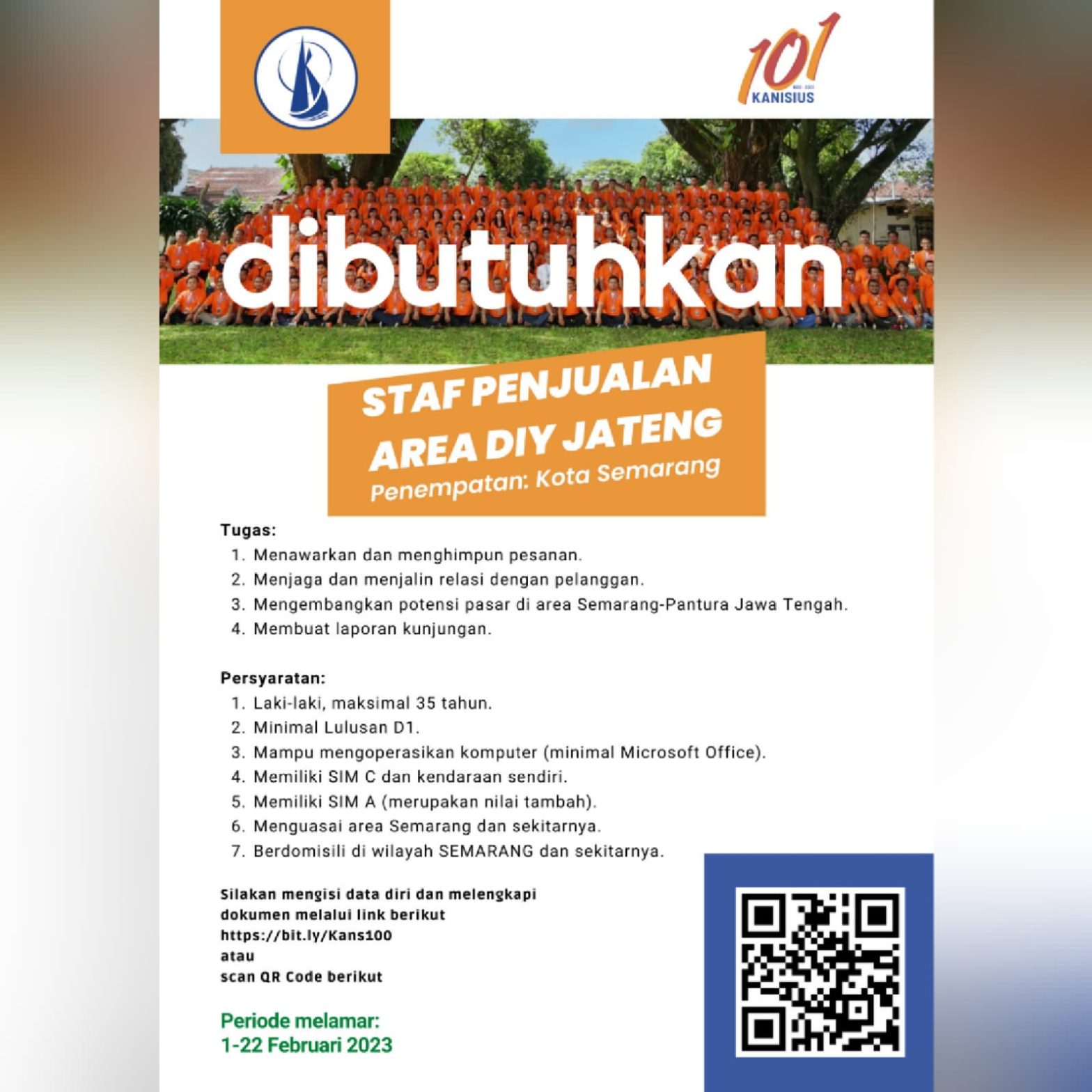 Staf Penjualan @KANISIUS