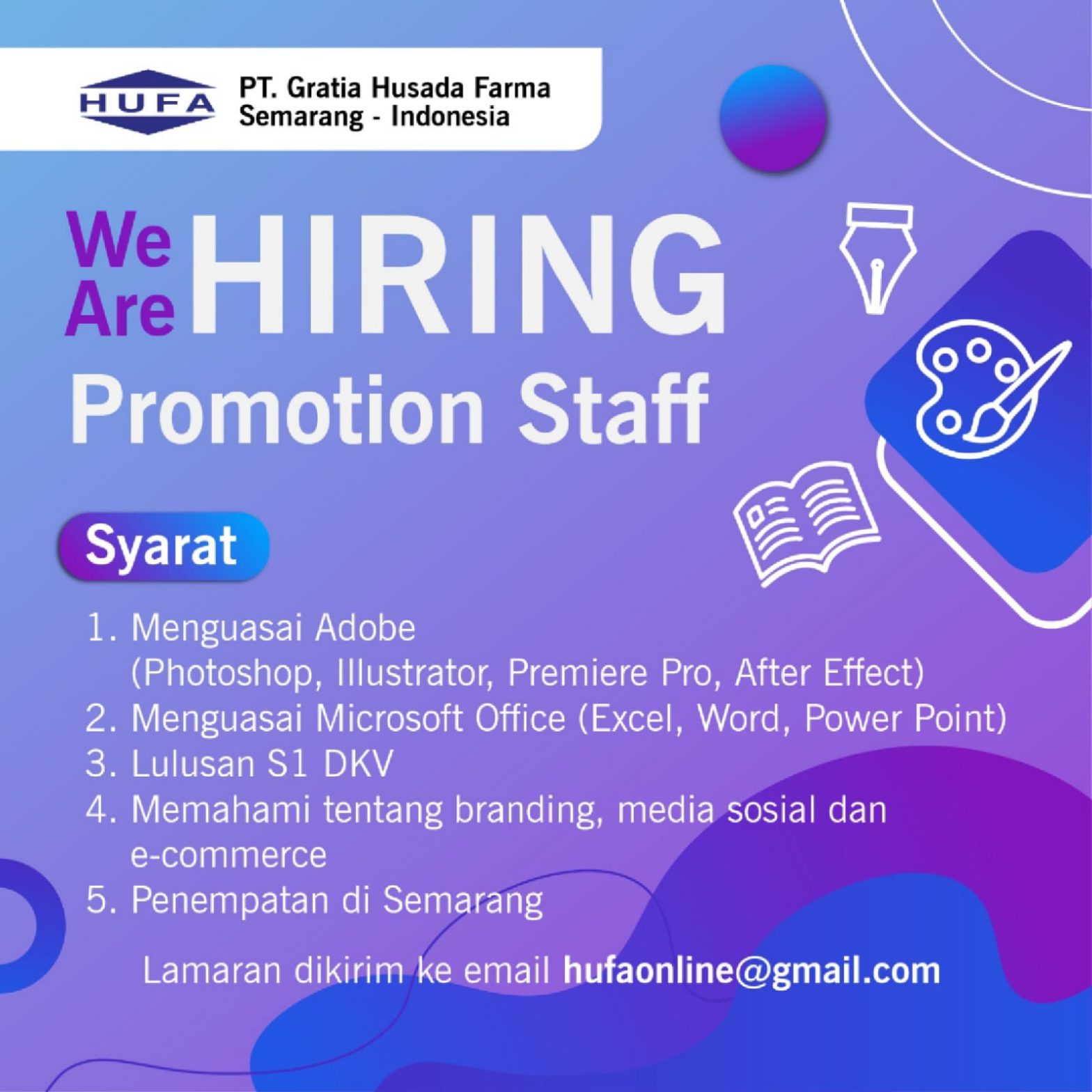 Promotion Staff @PT. GRATIA HUSADA FARMA