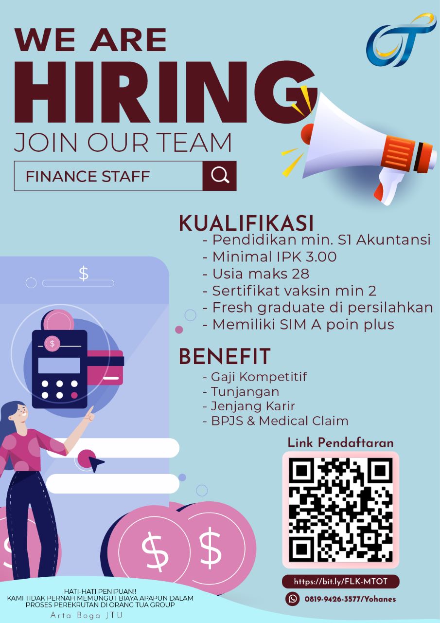 Finance Staff @ORANGTUA GROUP