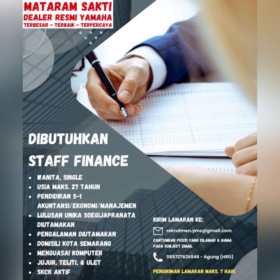Staf Finance@MATARAM SAKTI