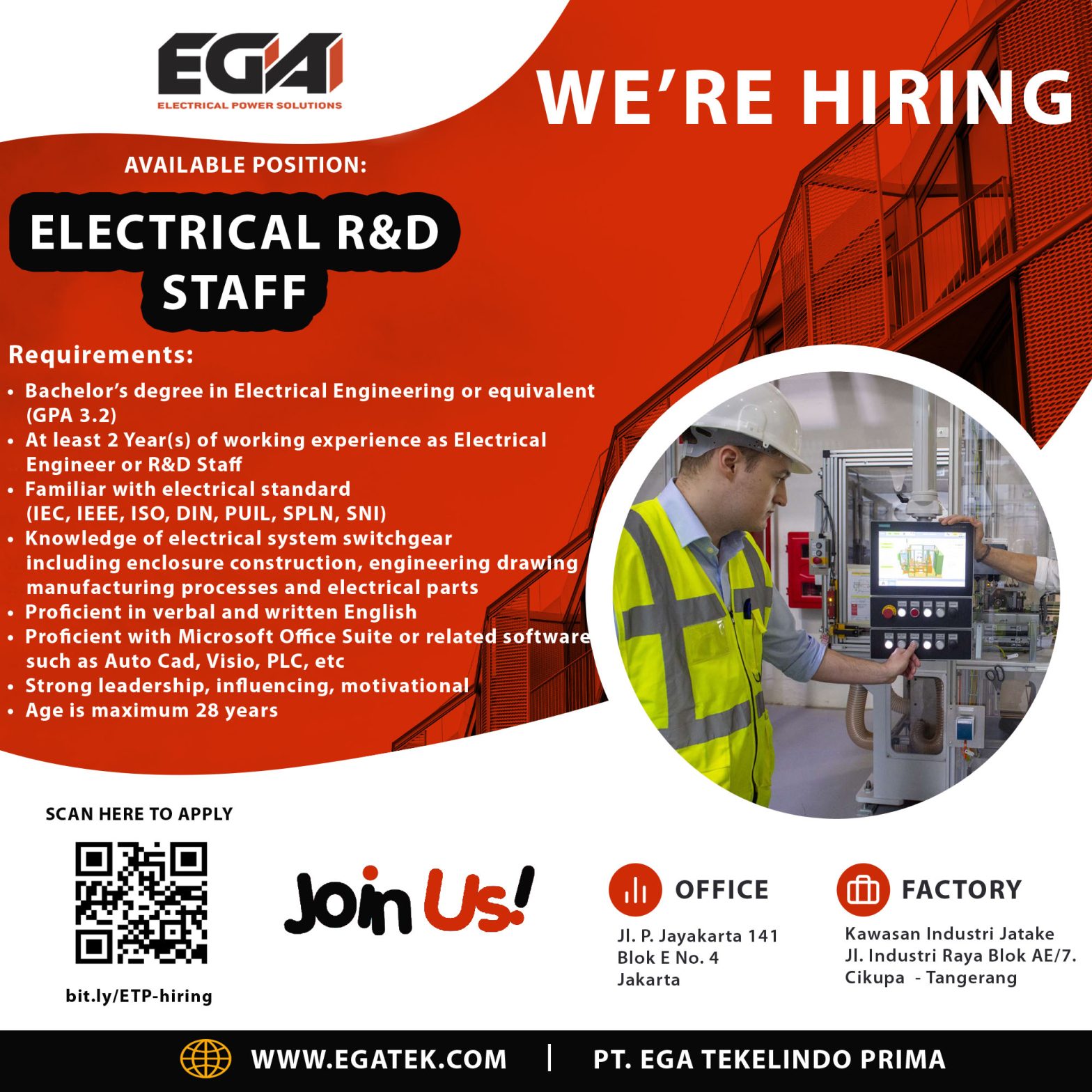 Electrical R&D Staff @EGA Electrical Power Solutions