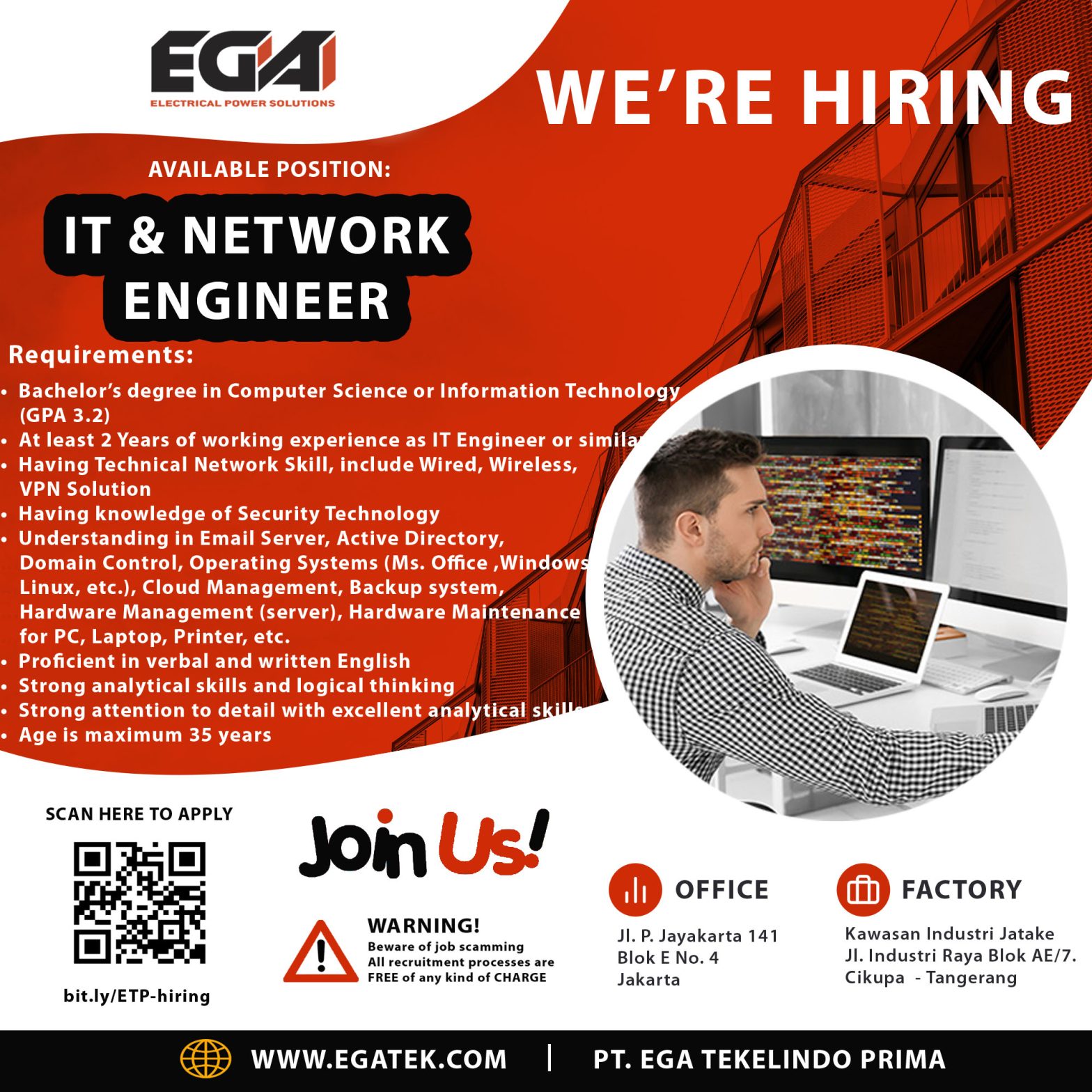 IT & Network Engineer @EGA Electrical Power Solutions