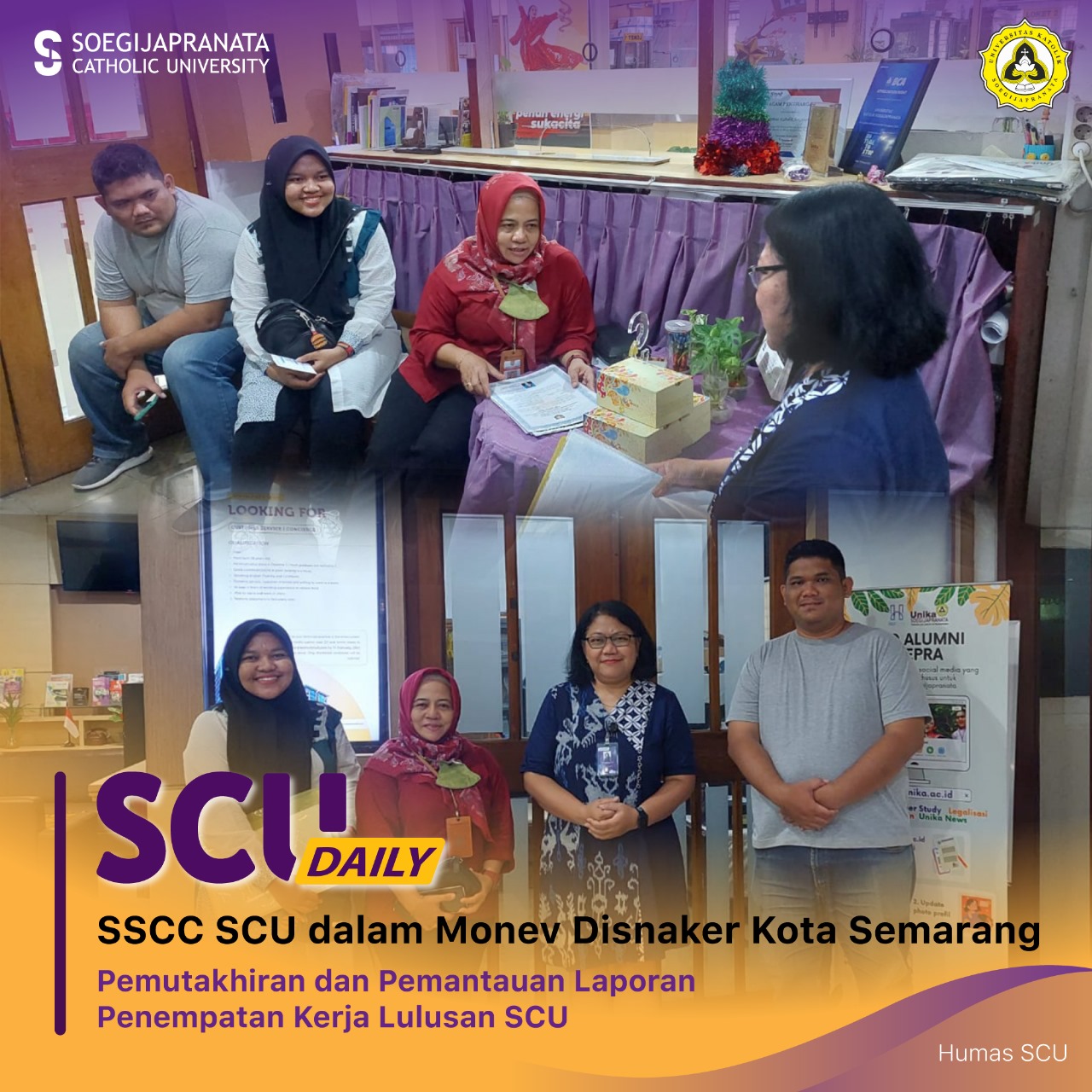 Monev Disnaker Kota Semarang ke BKK atau SSCC Monev Disnaker Kota Semarang ke BKK atau SSCC