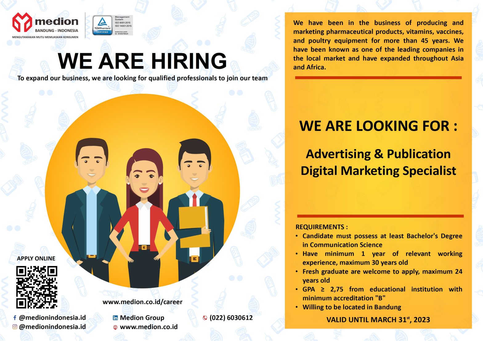 Advertising & Publication Digital Marketing Specialist @MEDION INDONESIA
