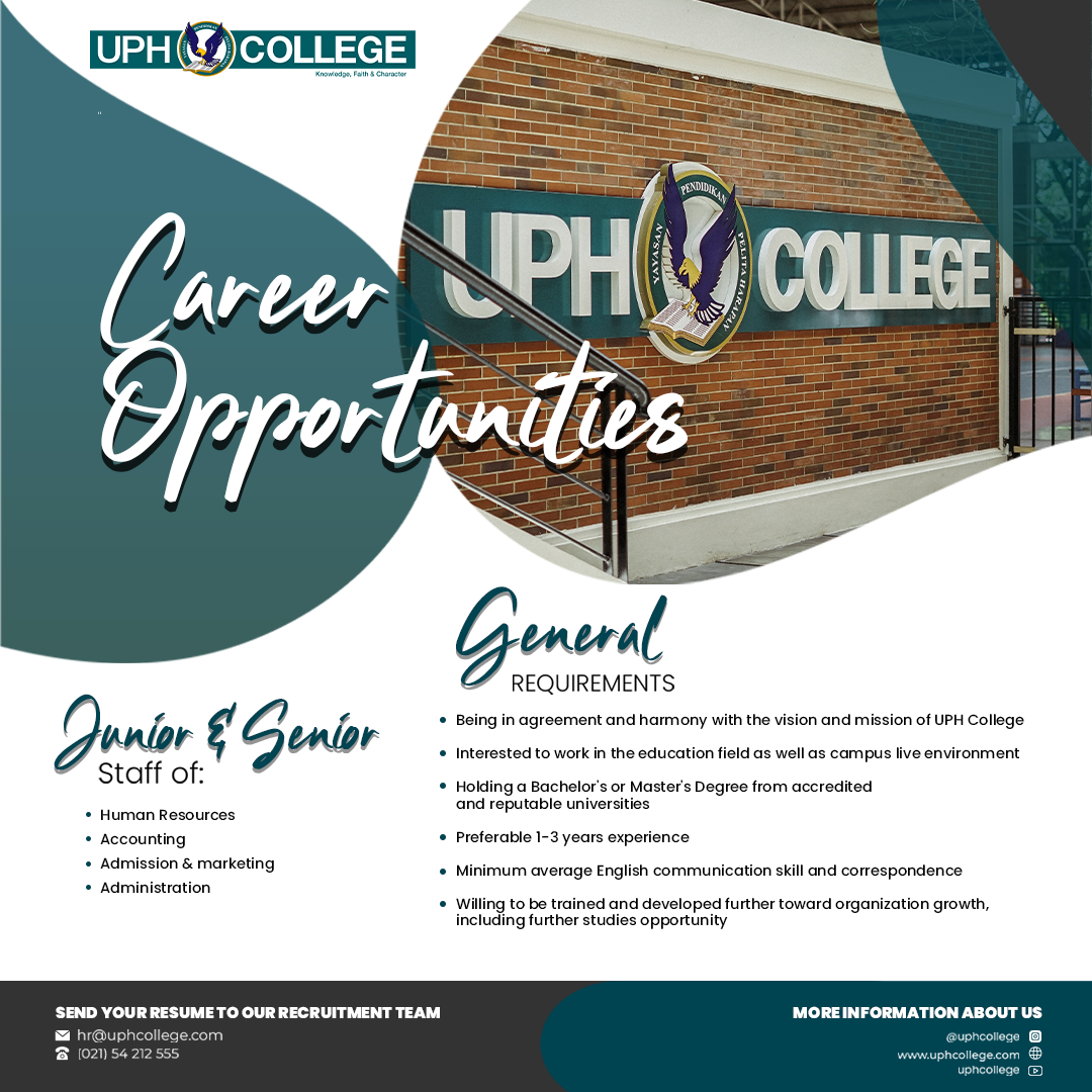 Human Resources, Accounting, Administration @UPH COLLEGE