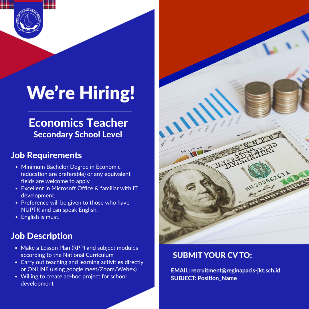 Economic Teacher @Sekolah Regina Pacis Jakarta