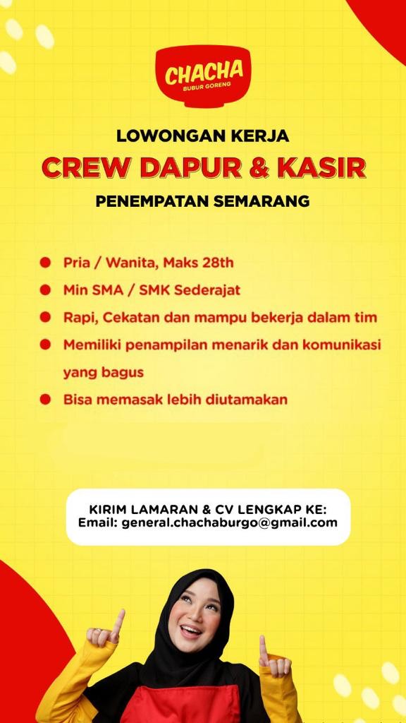 Crew Dapur & Kasih @CHACHA BUBUR GORENG