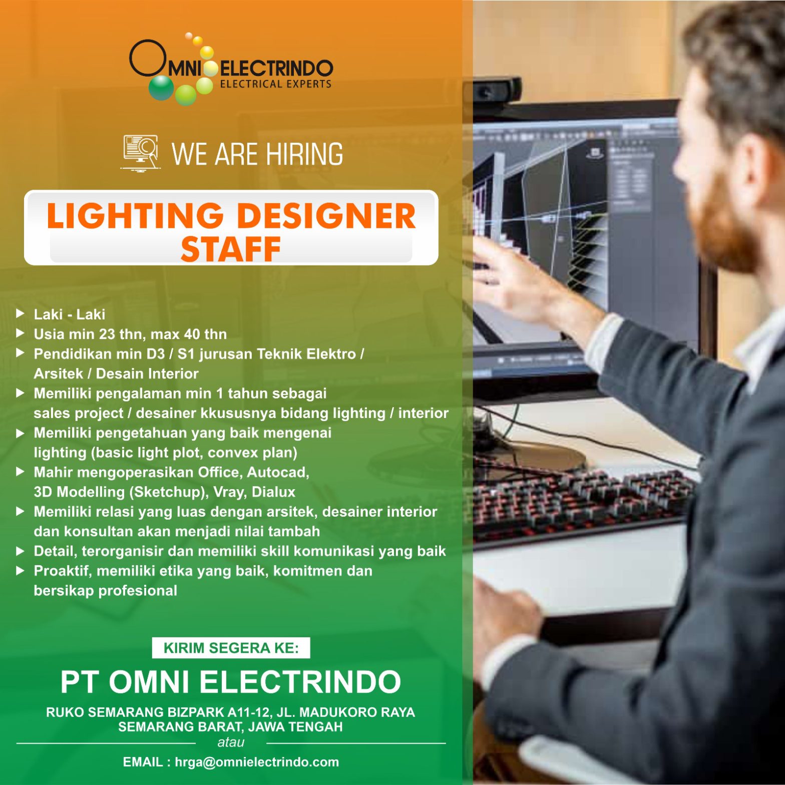Lighting Designer Staff @OMNI ELECTRINDO