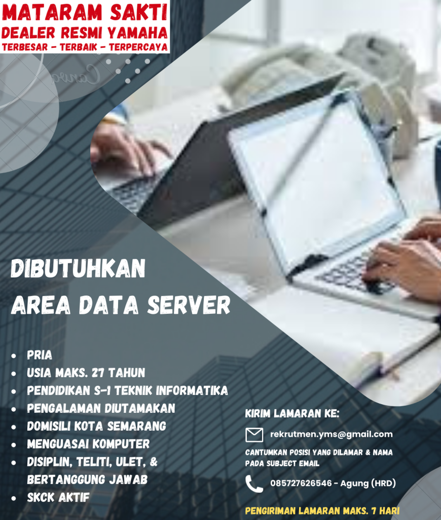 Area Data Server @MATARAM SAKTI – SCU