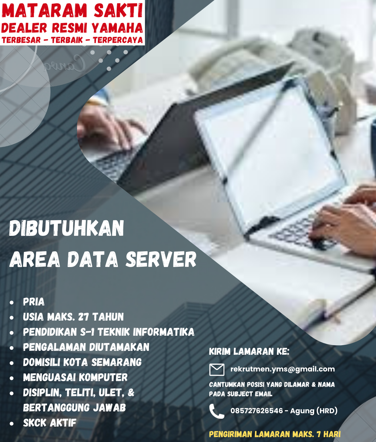 Area Data Server @MATARAM SAKTI