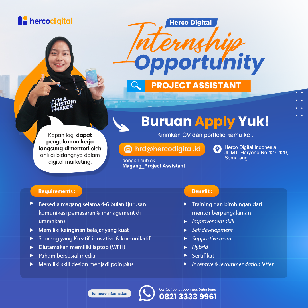 Magang Project Assistant @HERCO DIGITAL