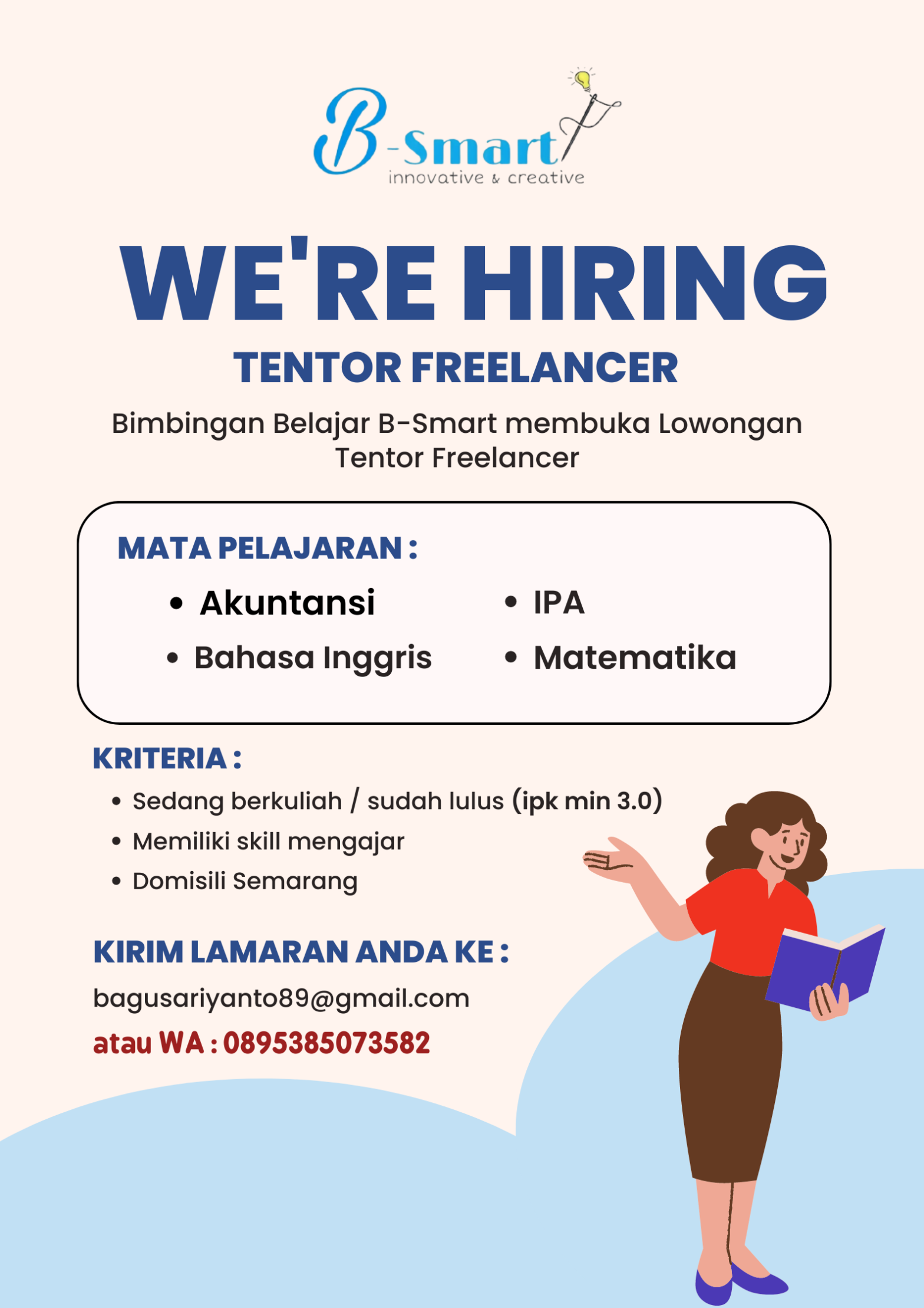 Tentor Freelancer @B-SMART