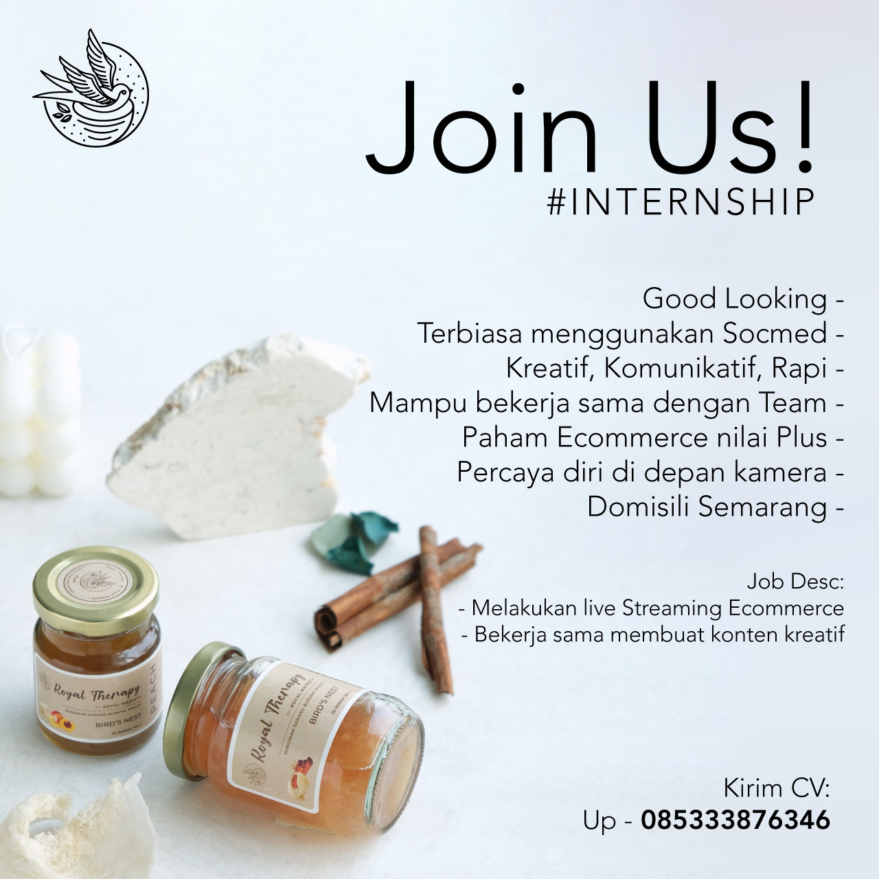 Internship @ROYAL MAJESTY BIRDS NEST SEMARANG