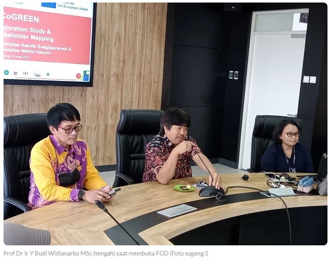 SCU-Unwahas Tuan Rumah Bersama FGD Green Entrepreneurship Project Erasmus