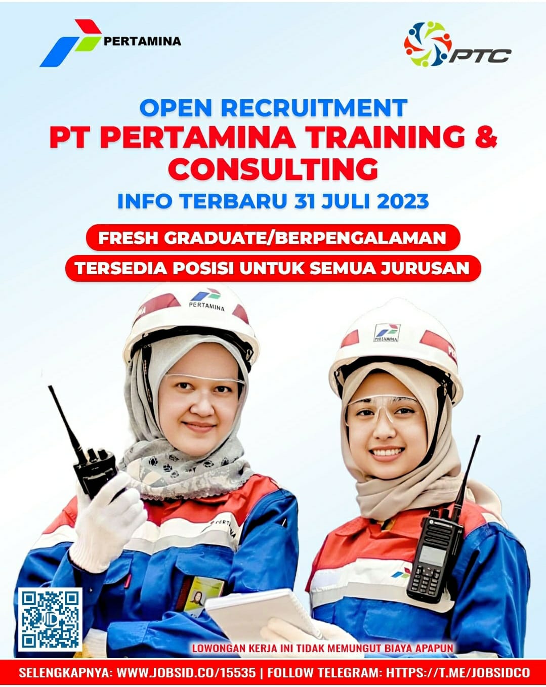 Lowongan Kerja Agustus 2023 – PERTAMINA – Training & Consulting