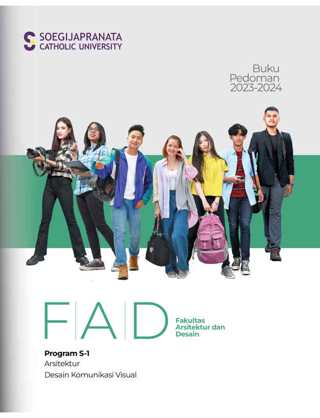 Cover Buku Pedoman Fakultas Arsitektur Desain 2023-2024