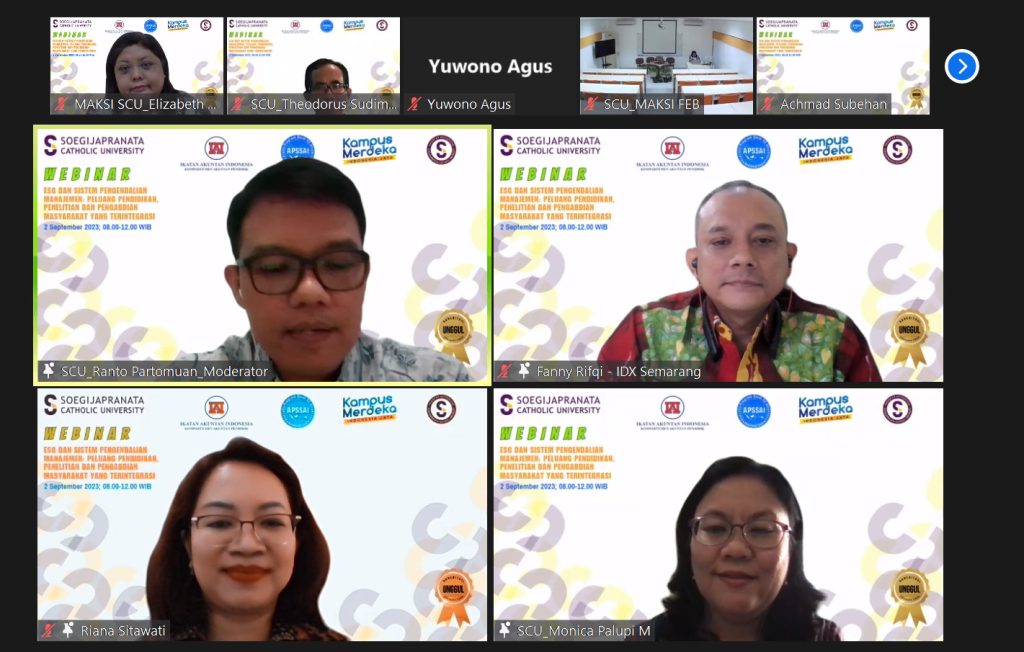Program Magister Akuntansi SCU Bersama APSSAI Gagas Peran Pendidikan dalam Pelaksanaan Pembangunan SDGs