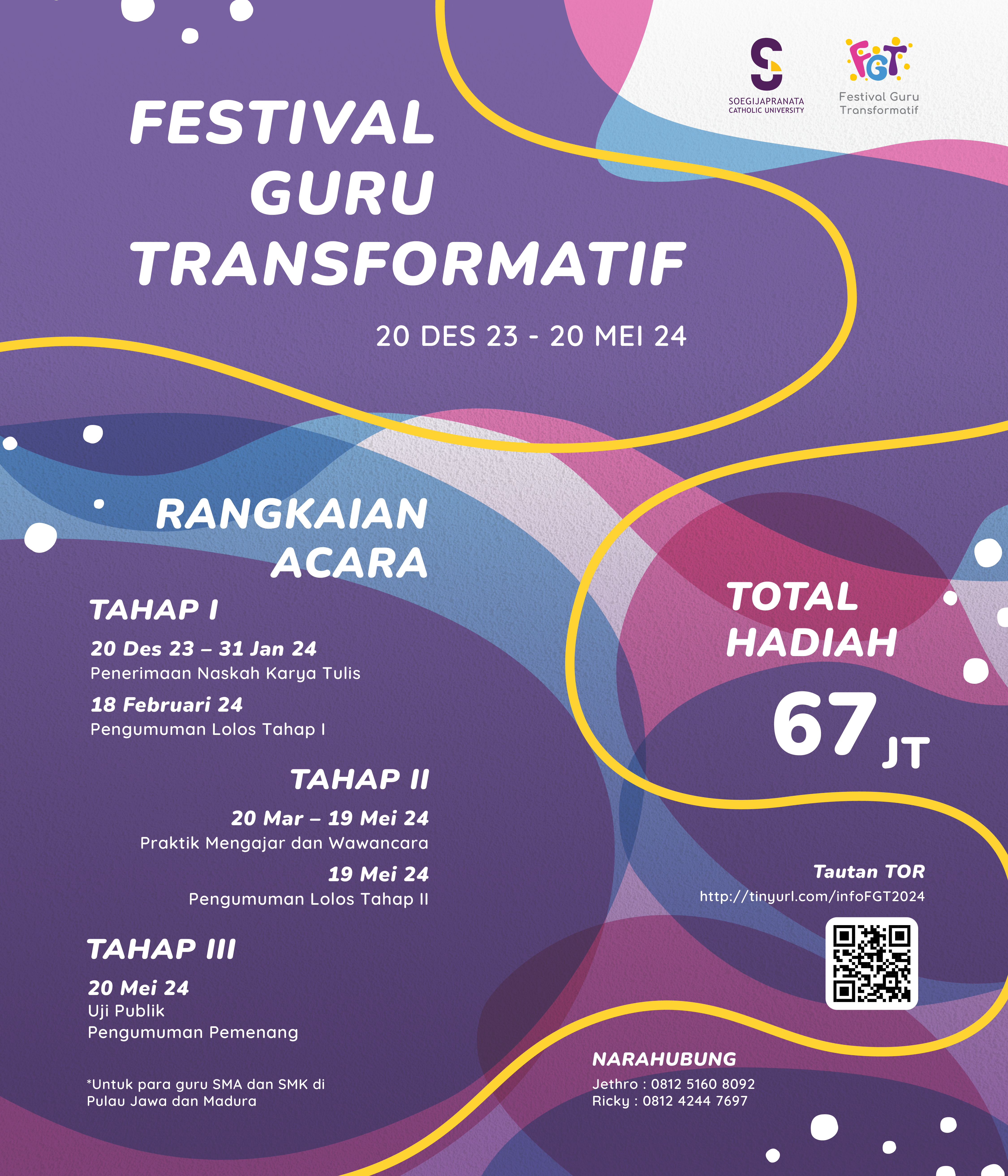 Festival Guru Transformatif 2024 Soegijapranata Catholic University Semarang