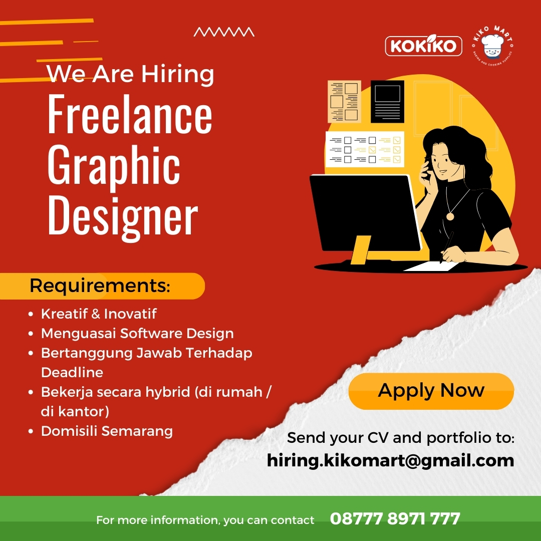 Lowongan Kerja Februari 2024 – KIKO MART INDONESIA – FREELANCE GRAPHIC DESIGNER
