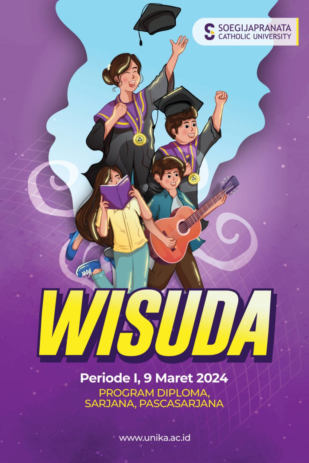 Cover Buku Wisuda I Tahun 2024 Soegijapranata Catholic University