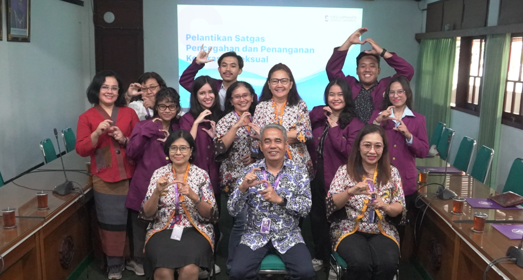 Rektor SCU Lantik Satgas PPKS, Perhatian Pada Mahasiswa Jadi Alternatif Pencegahan