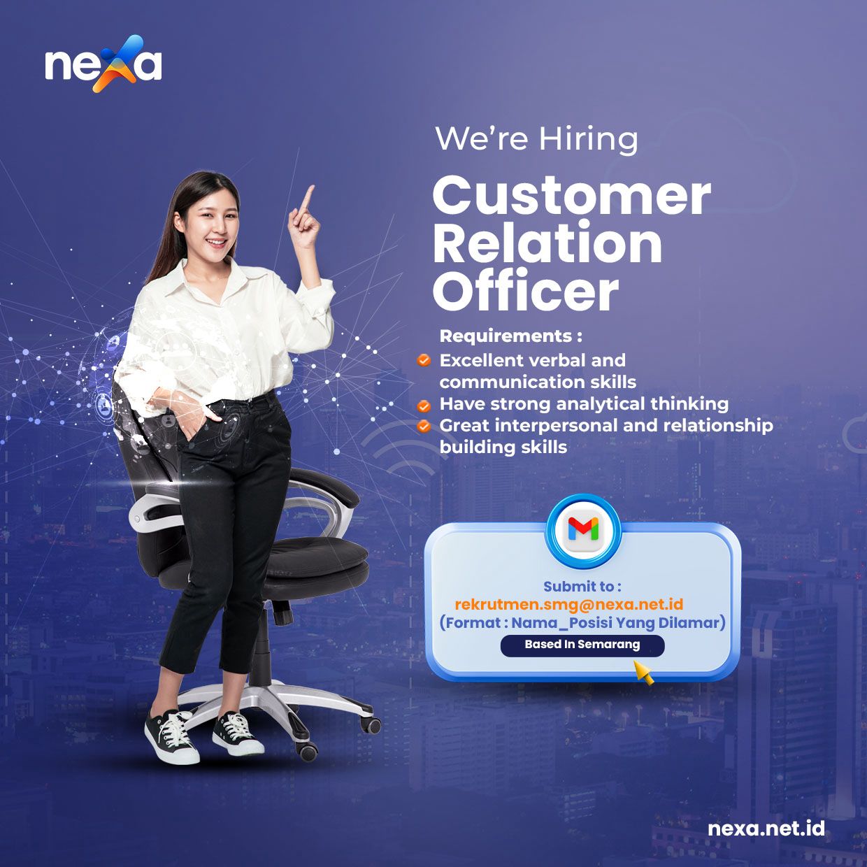 Lowongan Kerja Agustus 2024 – NEXA – Customer Relation Officer Lowongan Kerja Agustus 2024 – NEXA – Customer Relation Officer
