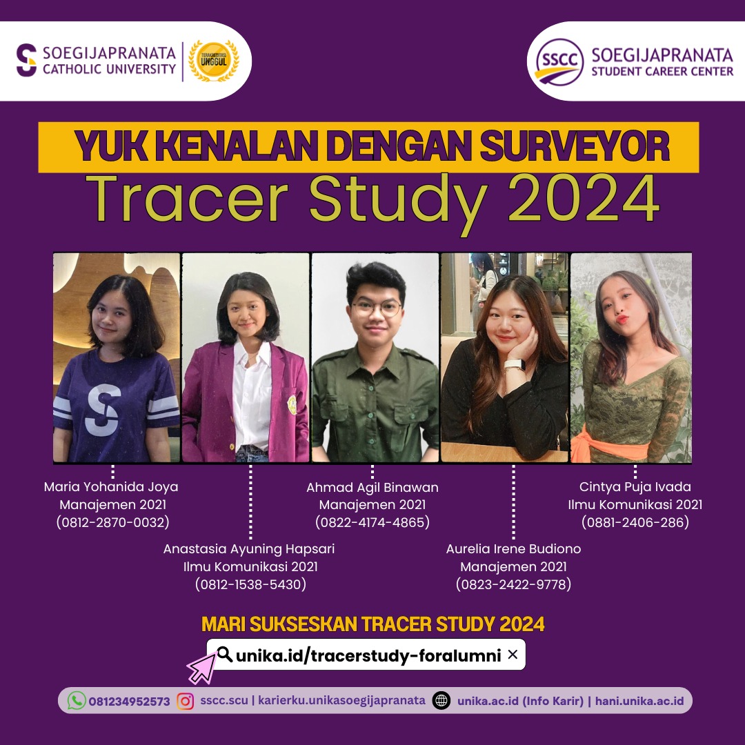 Tracer Study 2024 (bagi lulusan tahun 2023) Tracer Study 2024 (bagi lulusan tahun 2023)
