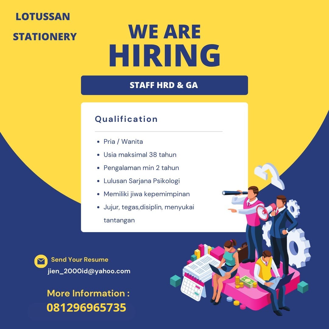 Lowker Sept2024: LOTUSSAN STATIONARY  || staff HRD & GA