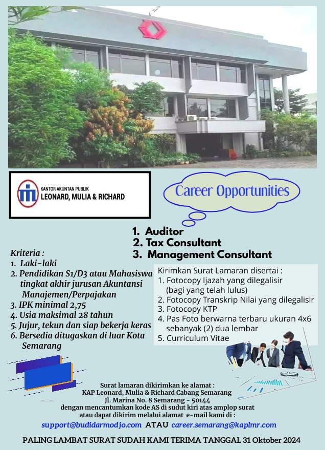 LOWKER Sept2024: KAP Leonard, Mulia & Richard // Auditor-Tax Consultant-Management Consultant