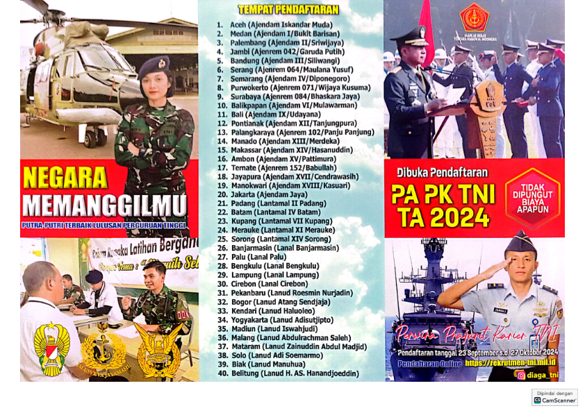 LOWKER : PRAJURIT KARIR TNI  (23 Sept – 27 Okt 2024)